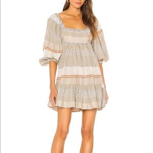 Free People Cozy Striped Mini Dress